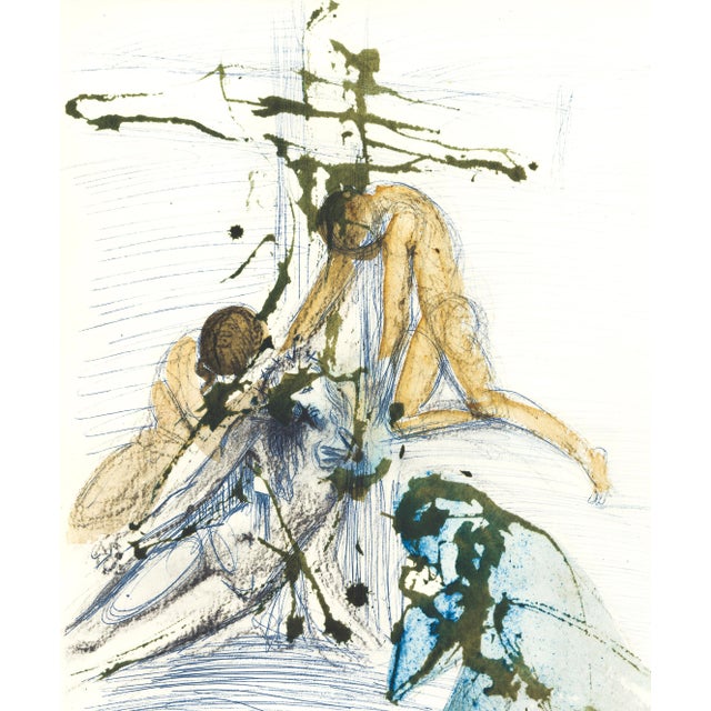 Color lithograph "De Cruce Deposito" (Deposition from the Cross, John Chapter 19) from Salvador Dalí's monumental five-...