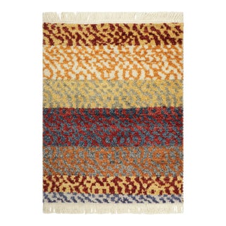 Rug & Kilim’s Contemporary Moroccan Rug With Layered Designs in Earthy Multicolor For Sale