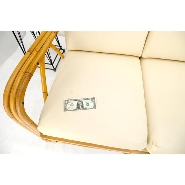 Ficks Reed Mid Century 3 Pieces Rattan Bamboo Sofa Chairs Set c1960s MINT For Sale - Image 9 of 18