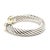 David Yurman Cuff Bracelet, Sterling Silver & 14k Yellow Gold, Length 6.75 In For Sale - Image 4 of 7