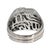 18kw Gents Invisible Set Diamond Ring, Size 10.25 For Sale - Image 4 of 6