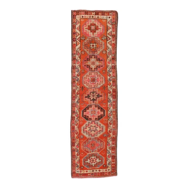 Mid 20th Century Vintage Herki Runner For Sale