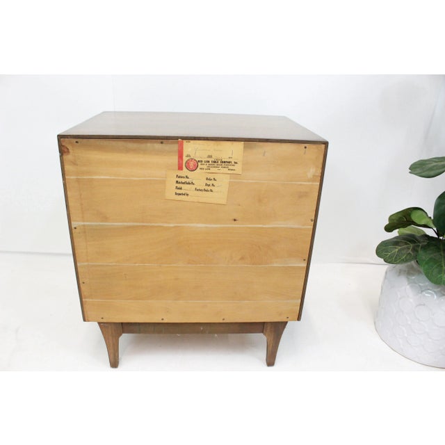 Mid Century Modern Red Lion Table Co Side Table For Sale - Image 11 of 13