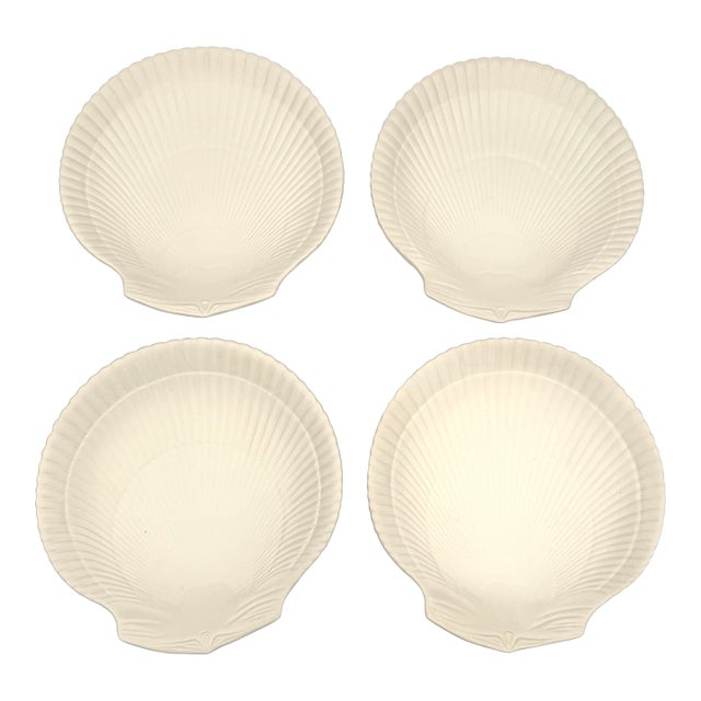 Wedgwood Scallop Shell Plates - Set of 4 For Sale