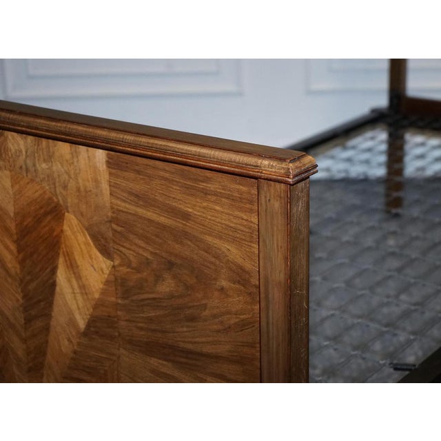 Art Deco Burr Walnut Single Bed For Sale - Image 10 of 18