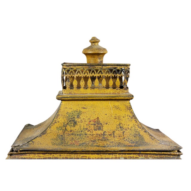 French Empire Yellow Tole Lavabo For Sale In Boston - Image 6 of 13
