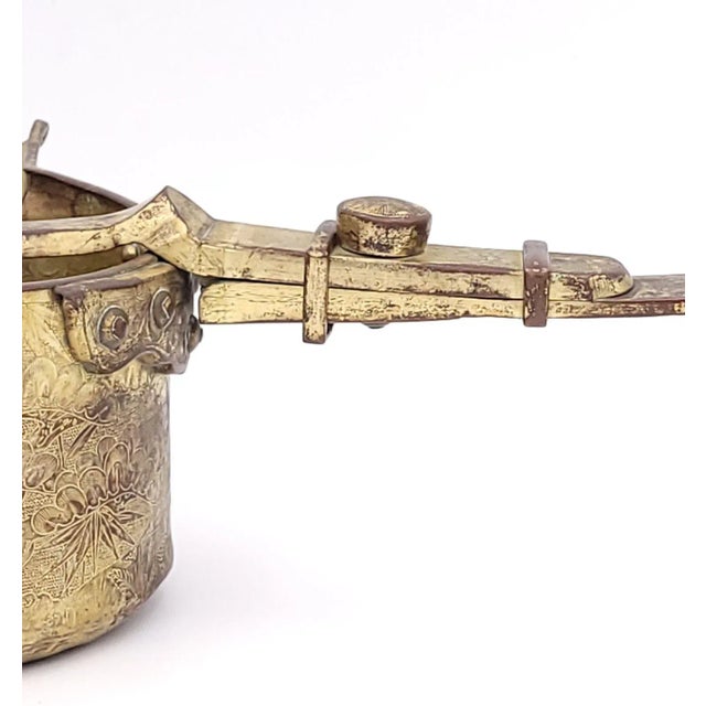 Japanese Edo Period Gilt Copper Tea Ceremony Water Pourer, Japan Circa 1800 For Sale - Image 3 of 13