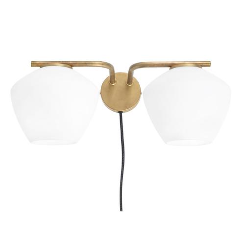 DK Two Arms Wall Lamp by Henrik Tengler for Konsthantverk For Sale - Image 3 of 6