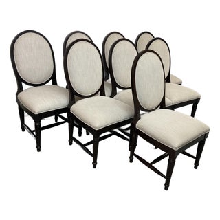 Alexandre Furniture Co. Louis XVI Style Dining Chairs, Set of Eight For Sale