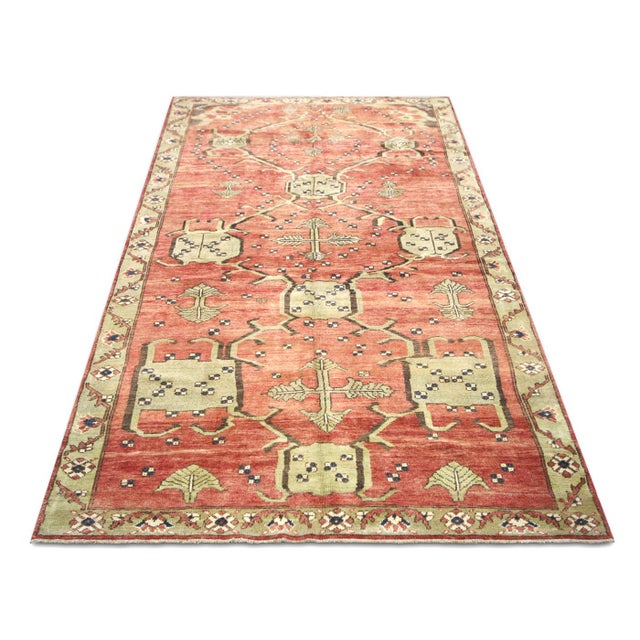 1960s 1960s Turkish Oushak Rug For Sale - Image 5 of 6