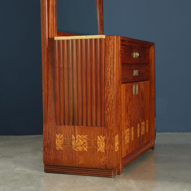 Antique Dressing Table by Carlo Zen, 1902, in Good conditions. Designed 1890 to 1919 This piece is attributed to the...