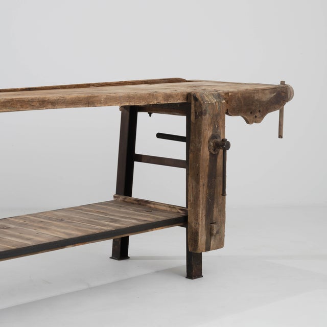 French 20th Century French Wooden Work Table For Sale - Image 3 of 18