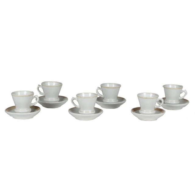 Ceramic Italian Ceramic Coffee Service Set from Ginory, 1920s, Set of 12 For Sale - Image 7 of 8