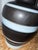 1970s Mid 20th Century Danish Modern Studio Pottery Ceramic Lamp in Black and White Stripe Glaze For Sale - Image 5 of 9