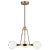 The Clybourn three light single tier chandelier in Satin Brass is an industrial yet minimalist design, making this fixture...