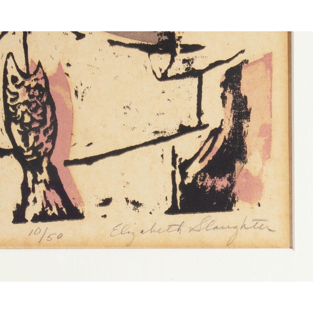 “Ed Piscadore” Portrait Serigraph Print by Elizabeth Slaughter For Sale - Image 4 of 7