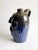 Vintage Georgia Folk Pottery Face Jug by Dal Burtchaell – Blue Glaze Sculptural Pitcher – Southern Folk Art For Sale In Washington DC - Image 6 of 12