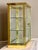 Hollywood Regency 1970s Mastercraft Style after Brass and Glass Mirror Back and Base Tabletop Display Cabinet For Sale - Image 3 of 17