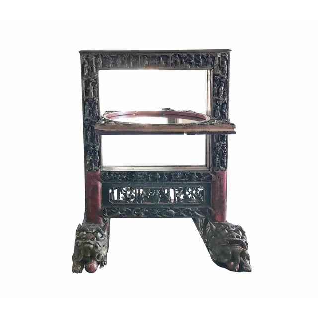 Antique Standing Mirror, China, Late 19th-Century For Sale - Image 4 of 7