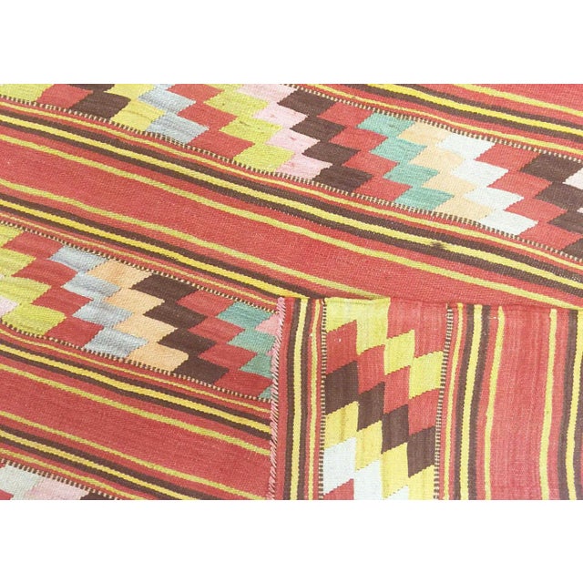 1960s Turkish Kilim For Sale - Image 4 of 4