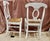 Vintage Pottery Barn White French Provincial Dining Chairs with Rush Seats made in Italy - Set of 6. Solid, sturdy Frame...