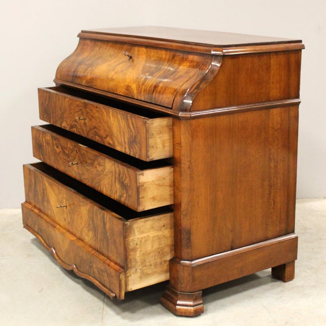 Antique Secretaire in Walnut, 1800s For Sale - Image 6 of 14