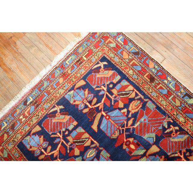 Zabihi Collection Vibrant Vintage Persian Rug - 4' x 5'6" For Sale In New York - Image 6 of 10