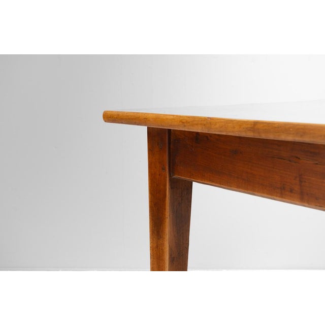 Antique Farmhouse Table in Cherrywood, 1880 For Sale - Image 6 of 9