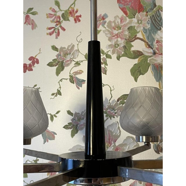 Mid-Century Modern Pendant Lamp in Metal, 1950s For Sale - Image 16 of 18