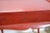 1950s Chinoiserie Red Center Table With Cabriole Legs For Sale - Image 5 of 12