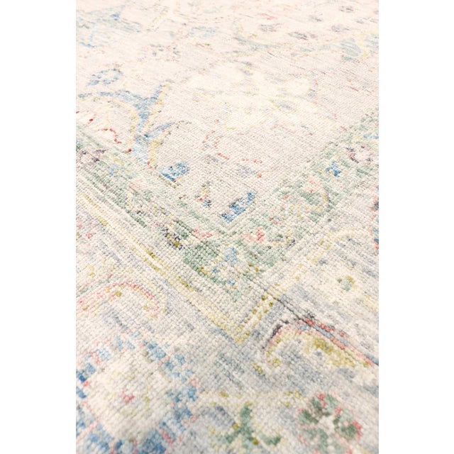 Modern Pasargad Home Oushak Beige Wool Area Rug- 9' 0'' X 12' 2'' For Sale - Image 3 of 6