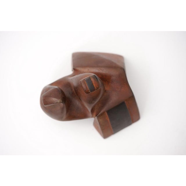 Abstract Cast Iron Zezootier & Reiter Sculpture by Gertraude Zebe, 1997 For Sale - Image 11 of 17