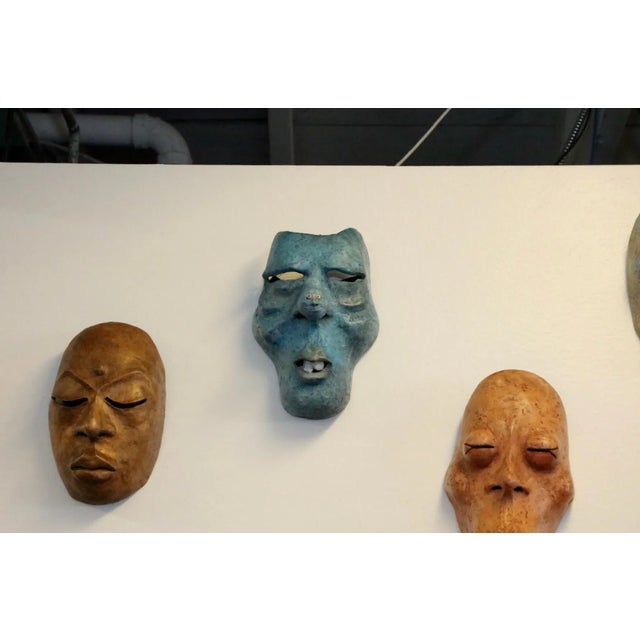 Scott Thewes Hand Made Masks - Set of 7 For Sale In Palm Springs - Image 6 of 10