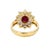Late 20th Century Pair of 18k Ruby Ring, Size 5 For Sale - Image 4 of 5