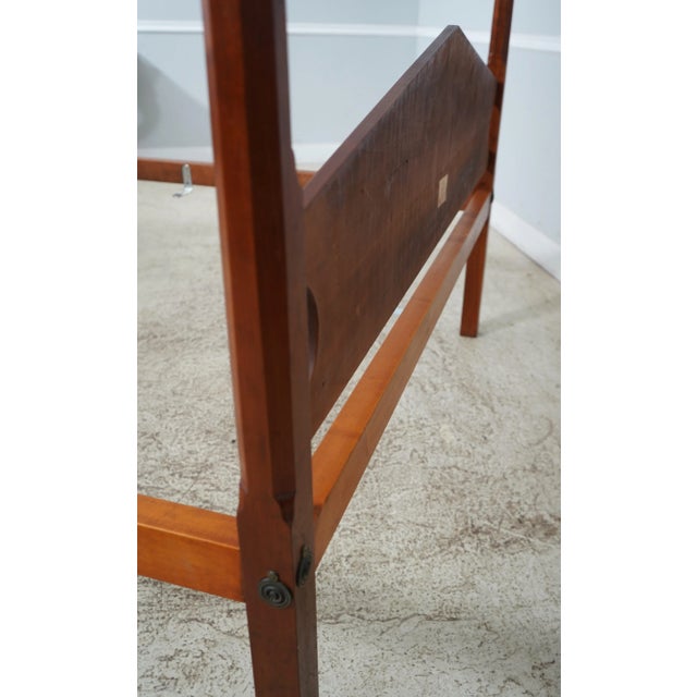Eldred Wheeler Queen Size Solid Cherry Canopy Poster Bed For Sale - Image 11 of 12