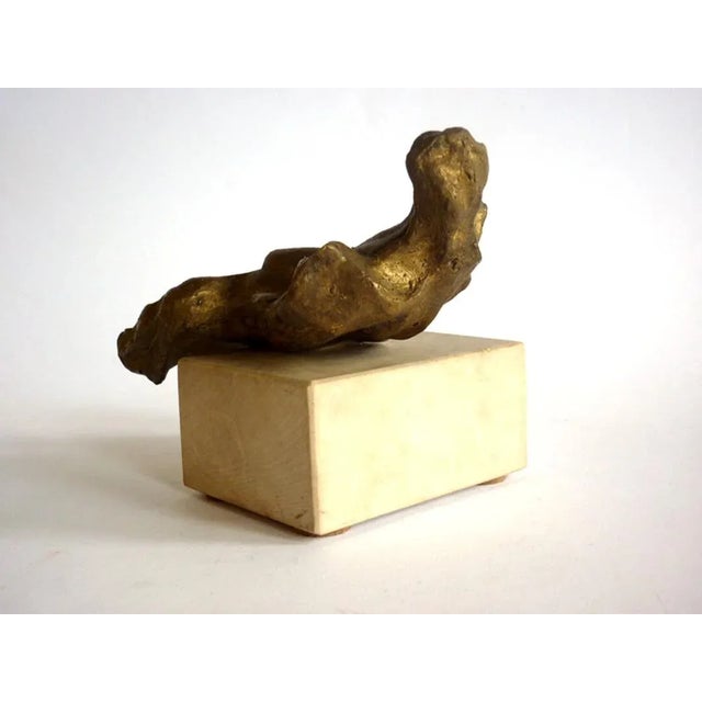 Italian Modern Bronze Abeni Art Figure Sculpture by Gineba Gianpietro, 1970s For Sale - Image 6 of 9