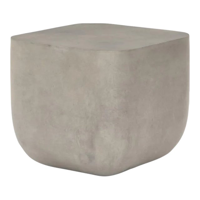 Four Hands Ivan Square Concrete End Table For Sale