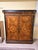Brown Veneered Cabinet with Picture Inlaid For Sale - Image 8 of 8