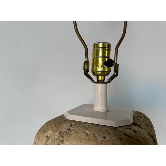 Mid-Century Modern Vintage Samuel Marx - Style Coral Stone Table Lamp/ Sold For Sale - Image 3 of 10