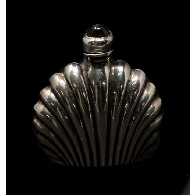 Art Deco Antique Tiny Sterling Silver Perfume Bottle For Sale - Image 3 of 10