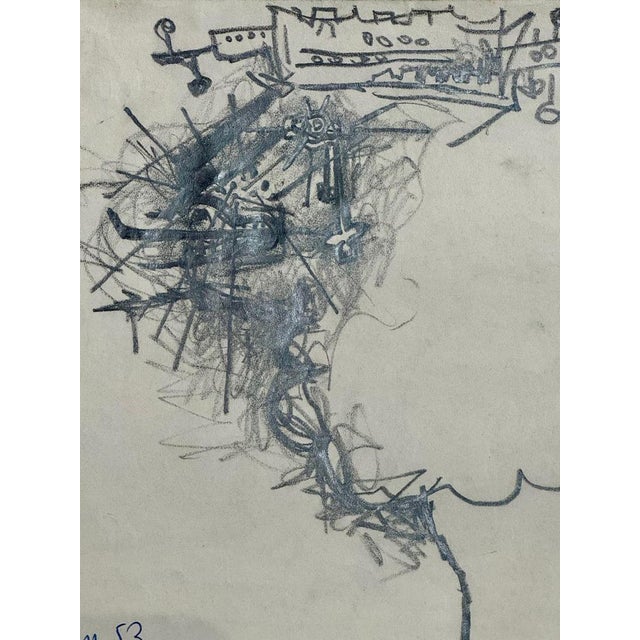 Modern Maryan, Lion Study, Signed Drawing, 1953 For Sale - Image 3 of 4