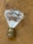 Shabby Chic 1960s Lucite Pair of Diamond Cut Lamp Finials For Sale - Image 3 of 3