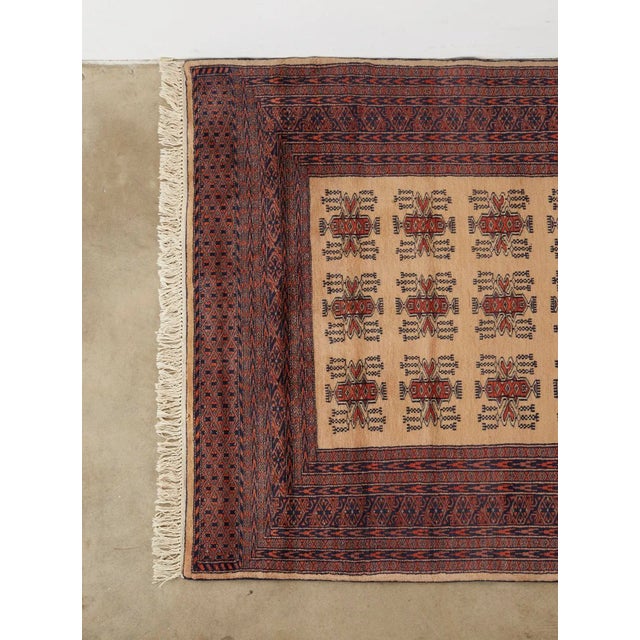 Tribal Vintage Turkmen Style Pakistani Wool Rug For Sale - Image 3 of 13