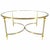 Metal 1960s Exquisite Italian Mid Century Modern Round Chrome Brass Glass Top Coffee Table For Sale - Image 7 of 8