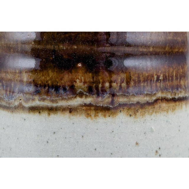 Ceramic Ceramic Vase in Cylindrical Shape, 1980s For Sale - Image 7 of 8