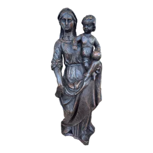 18th Century Mother and Child Statue