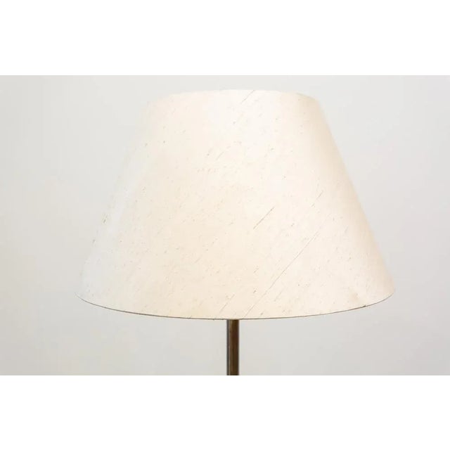 1960s Floor Lamp in Bronze and Wood For Sale - Image 5 of 8