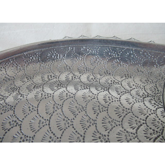 Vintge C. 1975 Arthur Court Fish Serving Tray With Agate Green Eye For Sale - Image 14 of 16