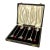 1920's Art Deco Silverplate Cocktail Muddling Spoons Made in England- Set of 6 in Box For Sale