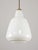 Goldenrod Mid-Century Modern Italian White Glass and Brass Pendant Lamp, 1960s For Sale - Image 8 of 13
